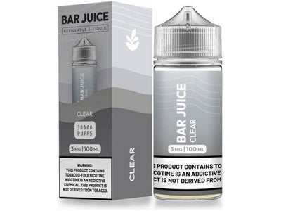 Bar Juice E-Liquid - Clear 100ML Bottle 