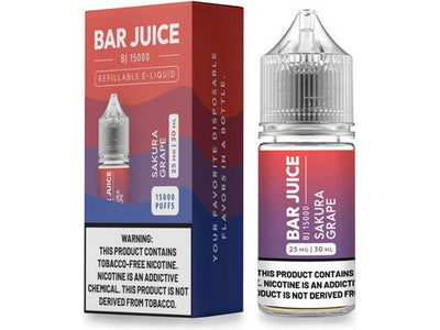 Bar Juice E-Liquid - Sakura Grape 30ML Bottle 