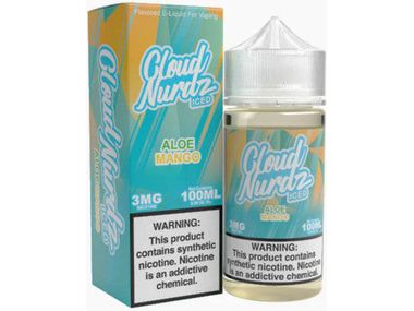 Cloud Nurdz E-Liquid - Aloe Mango Iced 100ML Bottle 