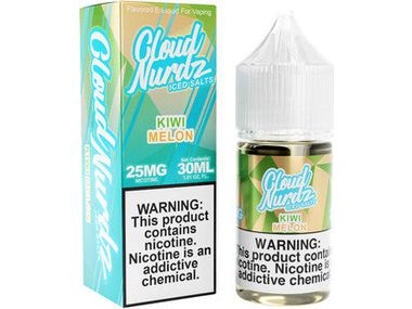 Cloud Nurdz E-Liquid - Kiwi Melon Salts Iced 30ML Bottle