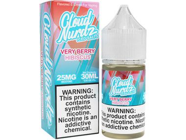 Cloud Nurdz E-Liquid - Very Berry Hibiscus Salts 30ML Bottle 