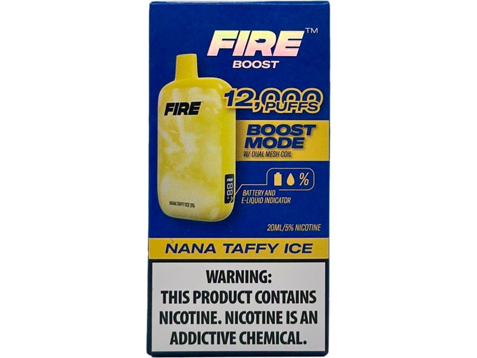Fire Boots Disposable Front Packaging Nana Taffy Ice 