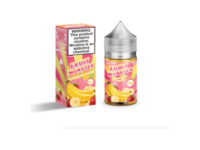 Fruit Monster Salts E-Liquid - Strawberry Banana 30ML Bottle