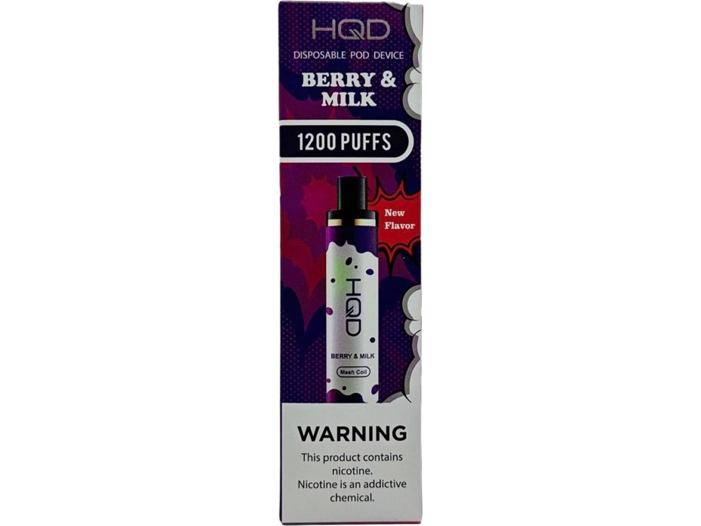 Hqd Plus Disposable Vape - Berry And Milk