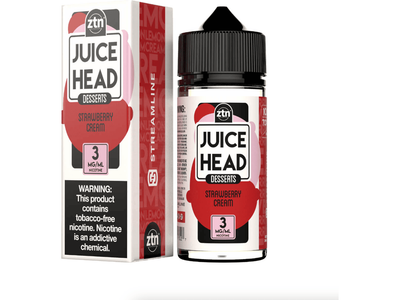 Juice Head E-Liquid - Strawberry Cream 100ML Bottle 