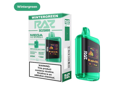 Raz DC25000 Disposable Vape - Wintergreen 