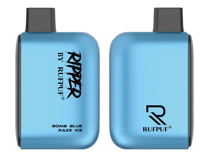 Ripper By Rufpuf Bom Blue Razz Ice Disposable Vape 