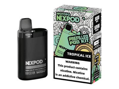 Wotofo Nexpod Kit Tropical Ice flavored disposable vapoe kit.