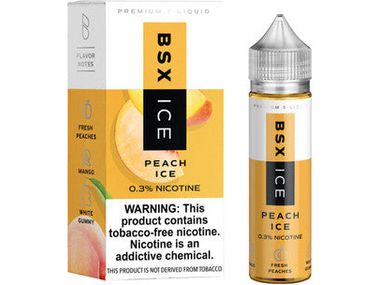 BSX Serie E-Liquid - Peach Ice 60ML Bottle 