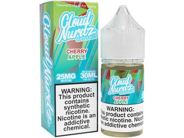 Cloud Nurdz E-Liquid - Cherry Apple Salts Iced 30ML Bottle 