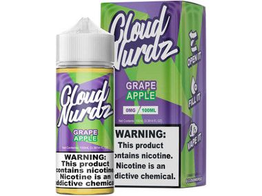 Cloud Nurdz E-Liquid - Grape Apple 100ML Bottle