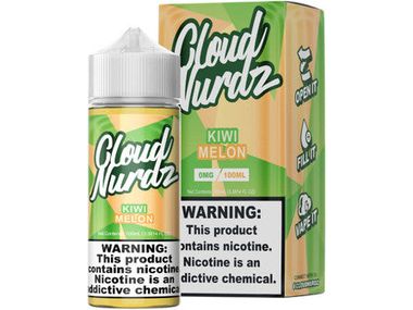 Cloud Nurdz E-Liquid - Kiwi Melon 100ML Bottle 