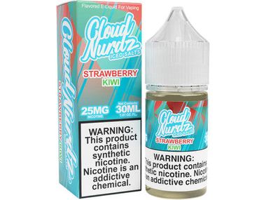 Cloud Nurdz E-Liquid - Strawberry Kiwi Iced 30ML Bottle