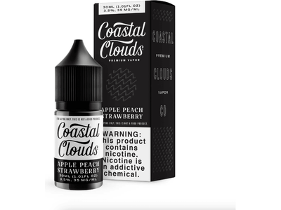 Coastal Clouds Salt E-Liquid - Apple Peach Srawberry 30ML Bottle 