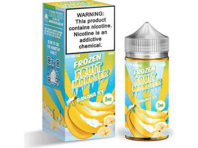 Frozen Fruit Monster E-Liquid - Banana Ice 100ML Bottle 