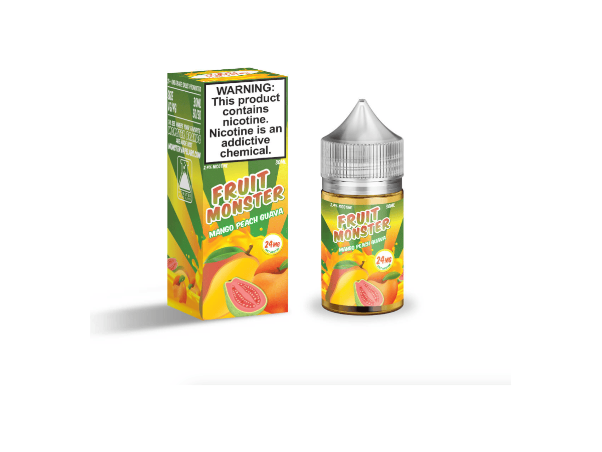 Fruit Monster Salt E-Liquid - Mango Peach Guava 30ML Bottle