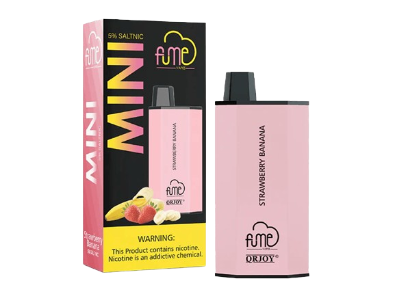 Fume Mini - Strawberry Banana Disposable Vape device - Up to 1000 puffs