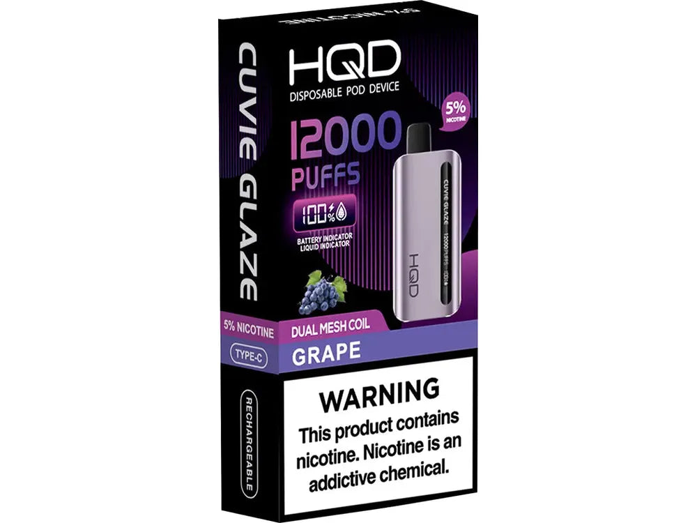 Hqd Cuvie Glaze Disposable Vape 12000 - Grape