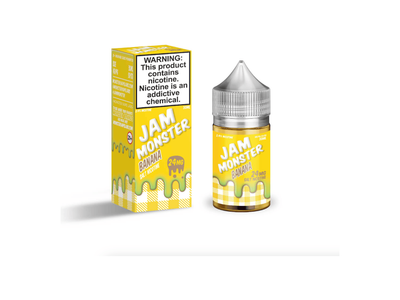 Jam Monster Salt E-Liquid - Banana 30ML Bottle 