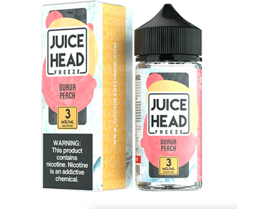 Juice Head E-Liquid - Guava Peach Freeze 100ML Bottle 