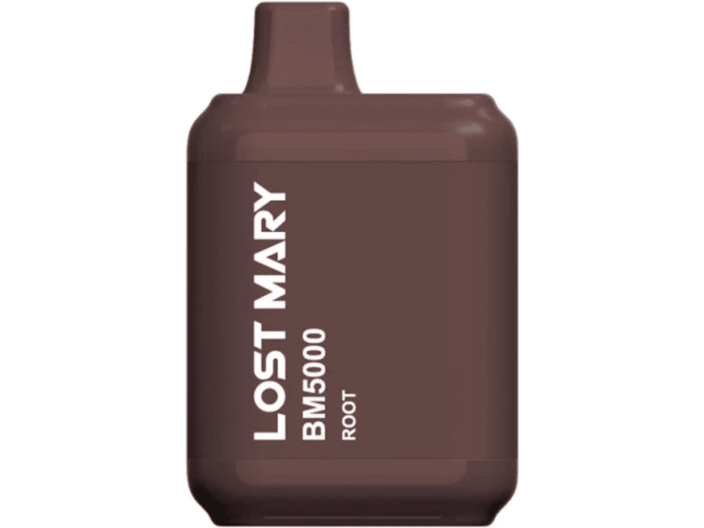 Lost Mary BM5000 Root flavored disposable vape device.