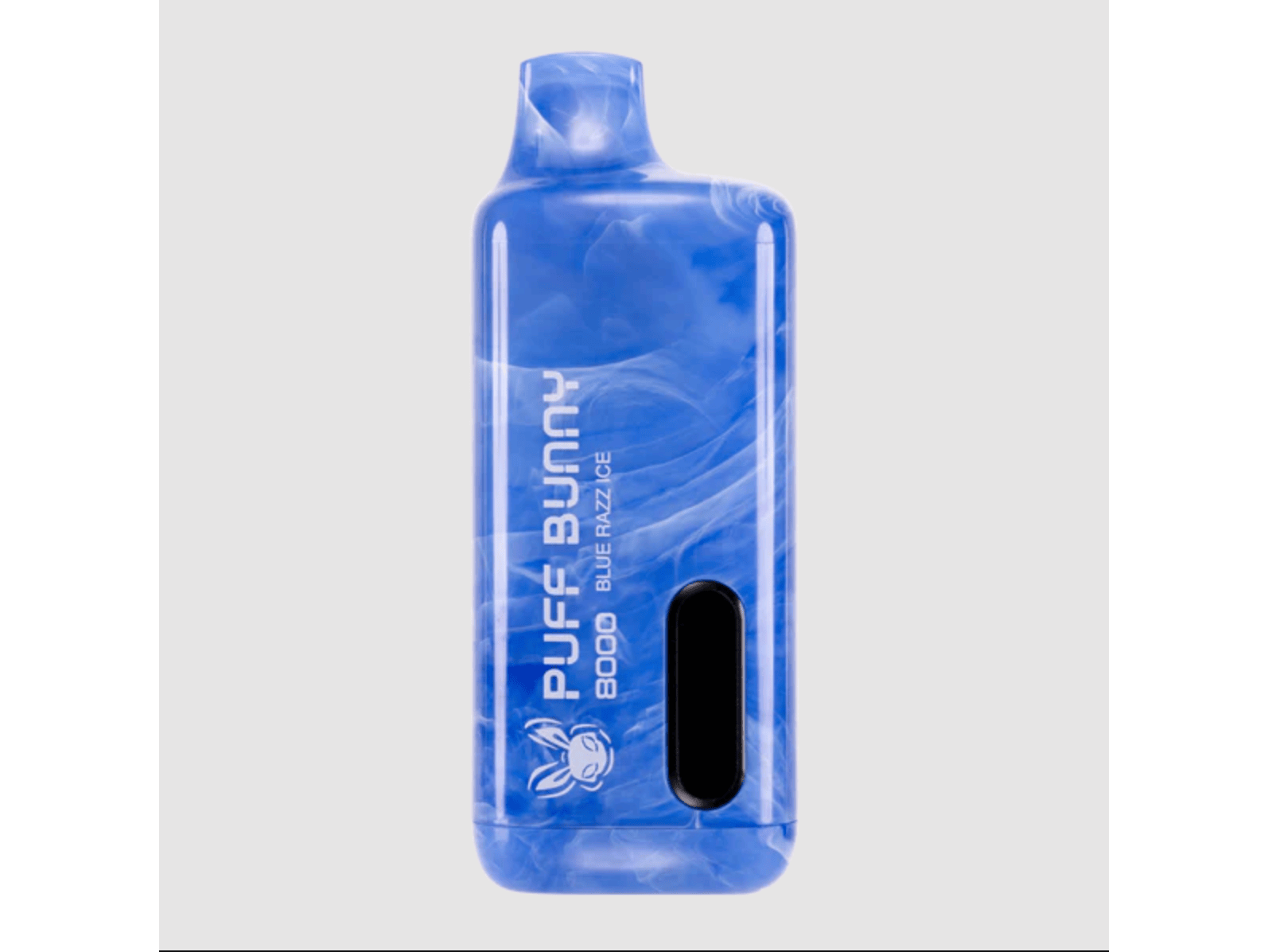 Puff Bunny Blue Razz Ice flavored disposable vape device.