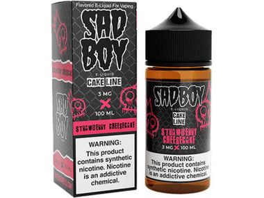 Sadboy E-Liquid - Strawberry Cheesecake 100ML Bottle 