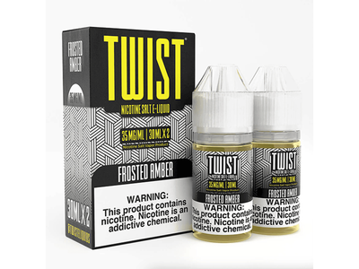 Twist E-Liquid Frosted Amber Salt 30ML Bottle 