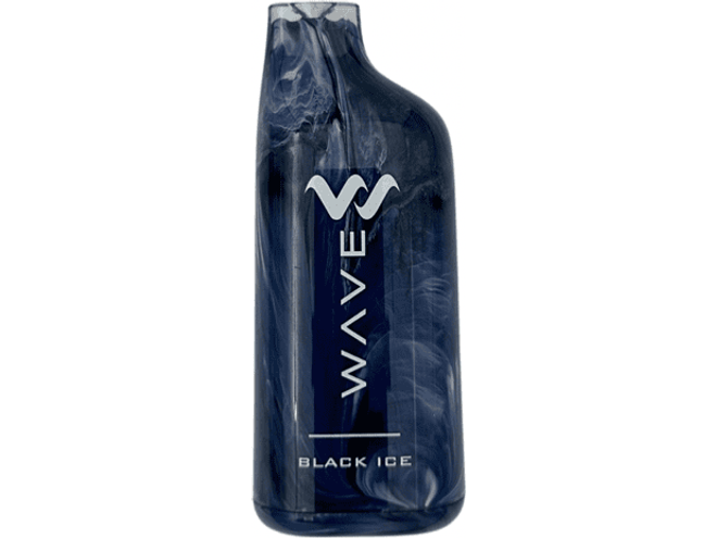 Wave 8000 Black Ice flavored disposable vape device.