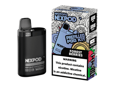 Wotofo Nexpod Kit Forest Berries flavored disposable vape kit.