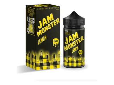 Jam Monster E-Liquid - Lemon 100ML Bottle 
