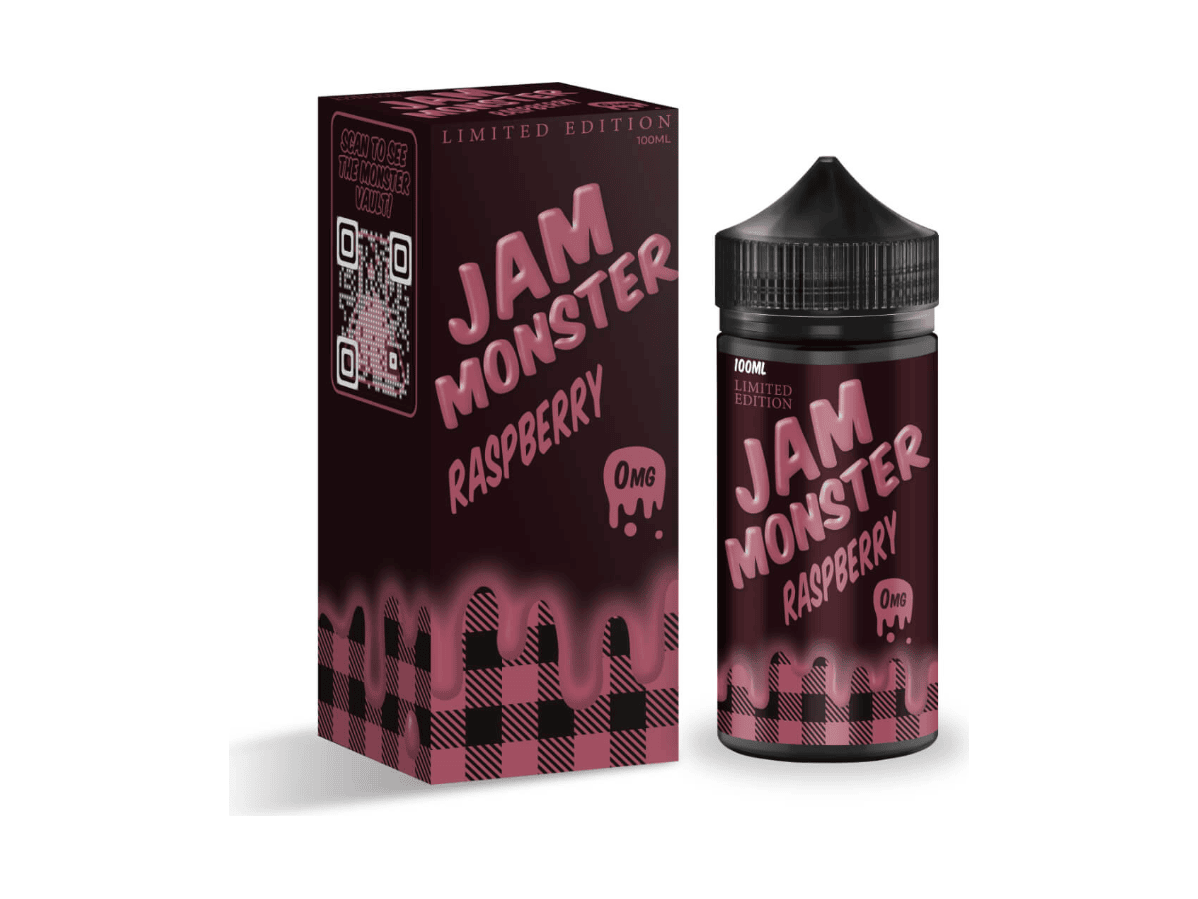 Jam Monster E-Liquid - Raspberry 100ML Bottle