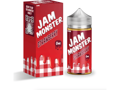 Jam Monster E-Liquid - Strawberry 100ML Bottle 