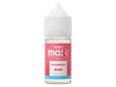 Naked 100 Max Salt E-Liquid - Ice Strawberry 30ML Bottle 