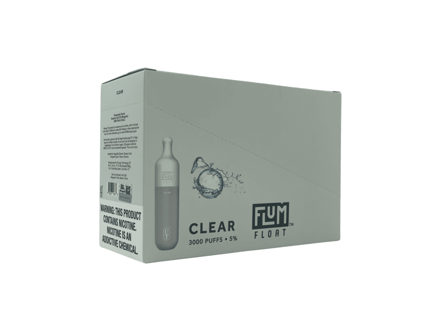 Flum Float Clear Flavor Box / Brick disposable vape