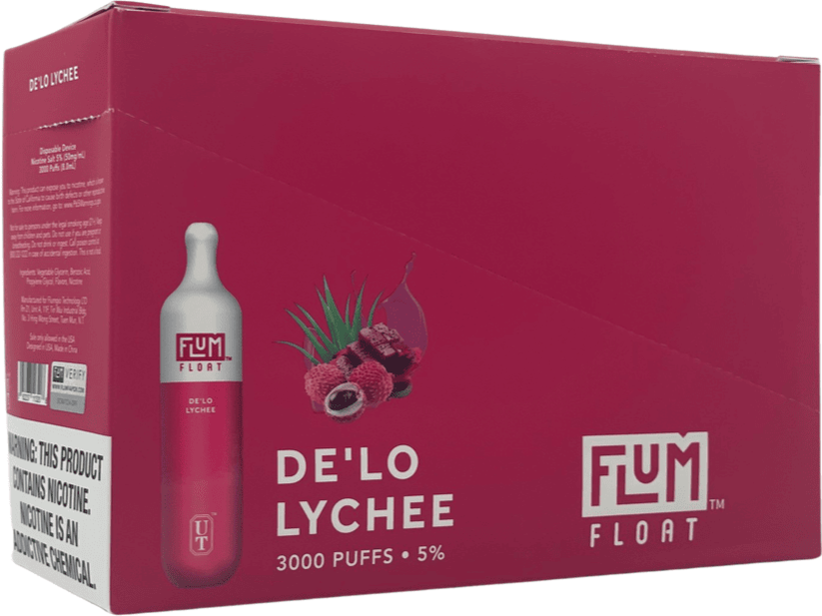 Flum Float De'lo Lychee Flavor Box / Brick disposable vape