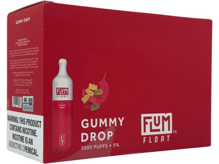 Flum Float Gummy Drop Flavor Box / Brick disposable vape