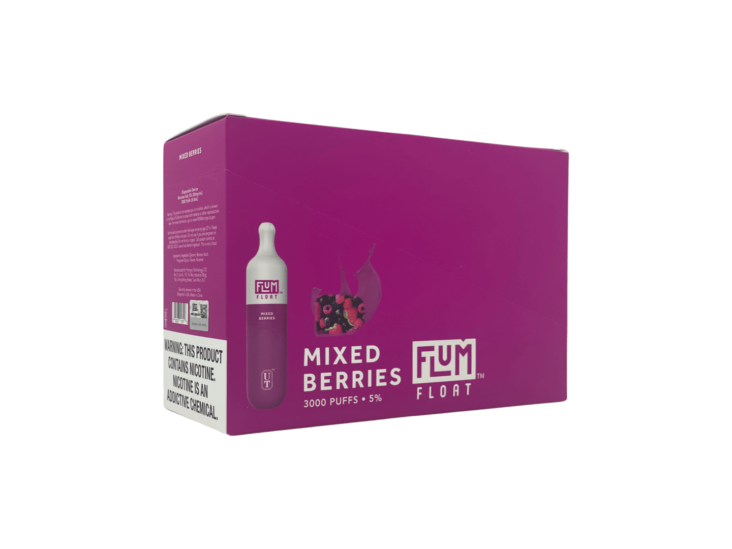 Flum Float Mixed Berries Flavor Box / Brick disposable vape