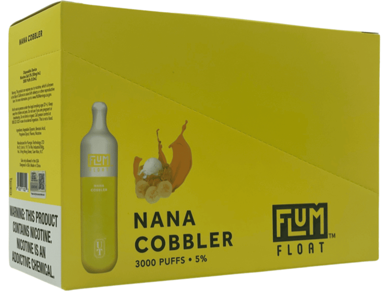 Flum Float Nana Cobbler Flavor Box / Brick disposable vape
