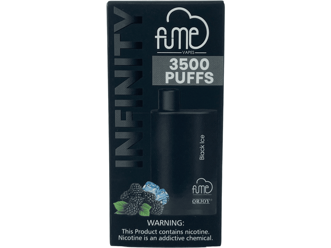 Fume Infinity Black Ice Front Packaging