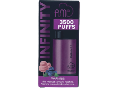 Fume Infinity Blueberry CC Flavor - Disposable vape front packaging 3500 puffs