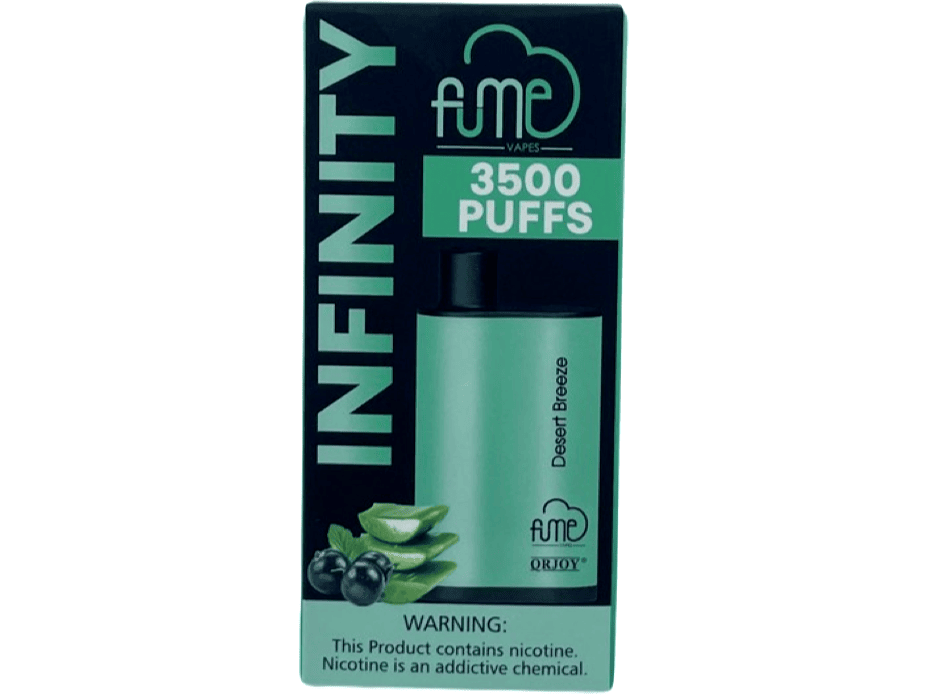 Fume Infinity Desert Breeze Flavor - Disposable vape front packaging 3500 puffs