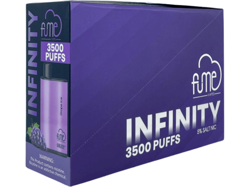 Fume Infinity Grape Ice Flavor - Disposable vape Box / Brick 3500 puffs