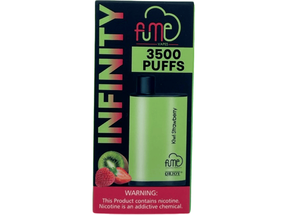 Fume Infinity Kiwi Strawberry Flavor - Disposable vape front packaging 3500 puffs