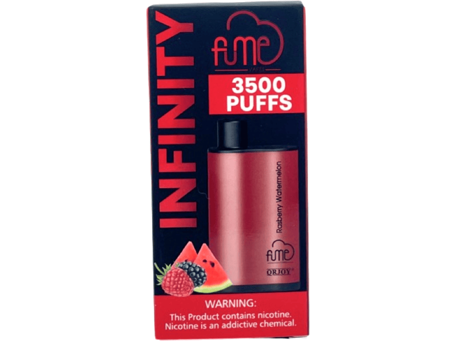 Fume Infinity Rasberry Watermelon Flavor - Disposable vape front packaging 3500 puffs