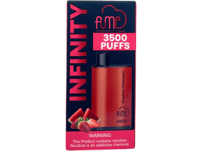 Fume Infinity Strawberry Watermelon Flavor - Disposable vape front packaging 3500 puffs