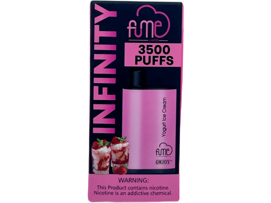 Fume Infinity Yogurt Ice Cream Flavor - Disposable vape front packaging 3500 puffs