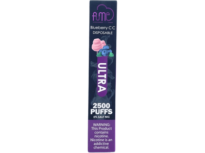 Fume Ultra Blueberry CC Flavor - Disposable vape front packaging 2500 puffs