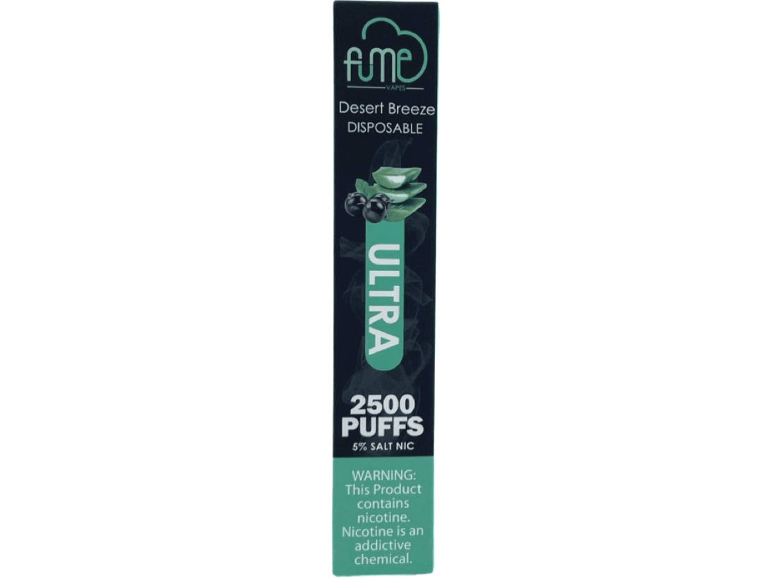 Fume Ultra Desert Breeze Flavor - Disposable vape front packaging 2500 puffs