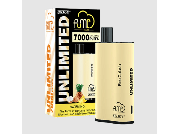 Fume unlimited Pina Colada disposable vape and box 7000 puffs